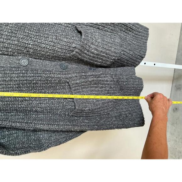 Soft Surroundings Women's Gray Knit Button-Up Cardigan Sweater Coat - Picture 8 of 9